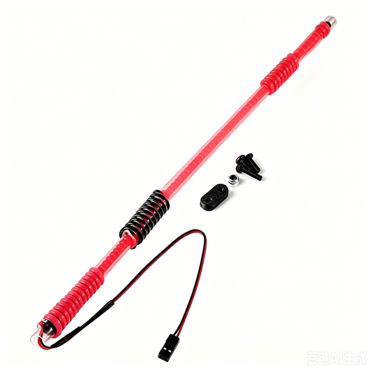 Powerhobby 11" Red LED Flexible Light Whip.