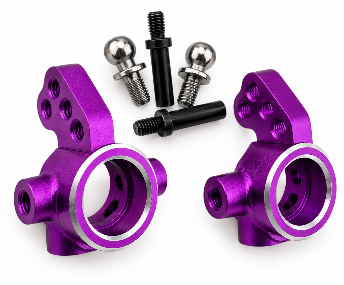 Powerhobby Yokomo RD2.0 Aluminum Rear Hub Carriers Purple