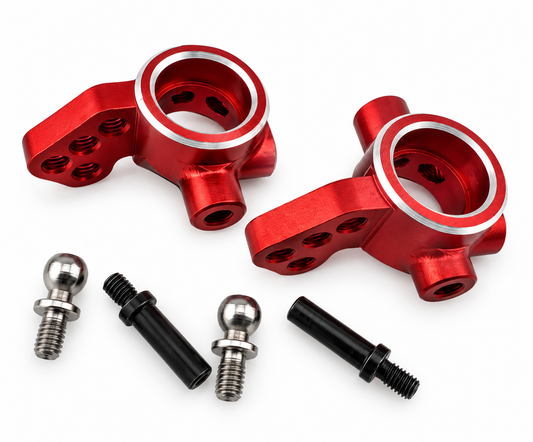 Powerhobby Yokomo RD2.0 Aluminum Rear Hub Carriers Red
