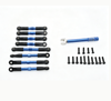 Powerhobby Aluminum Pull Rods Blue FOR Trxxas 1/16 E-Revo / Summit