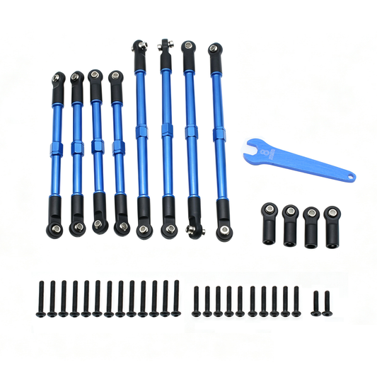 Powerhobby Aluminum Pull Rods Blue FOR Trxxas 1/16 Slash