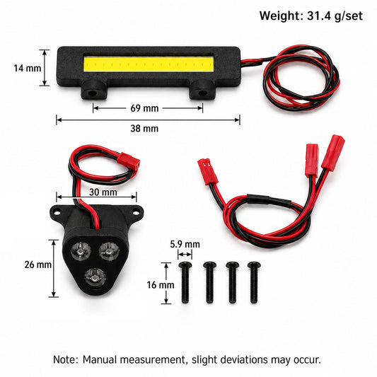 Powerhobby Arrma Talion 6S EXB Front & Rear Led Light Kit