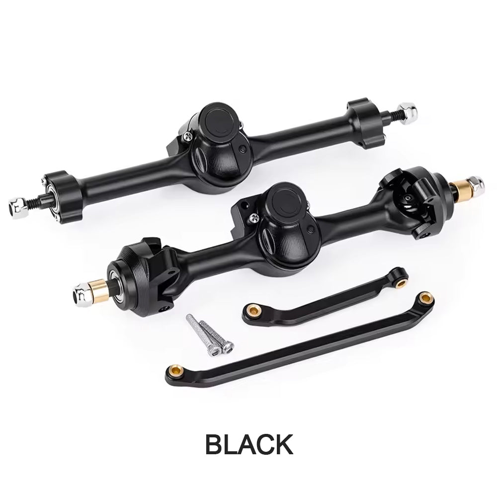 Powerhobby Axial SCX30 Front + Rear Aluminum +5MM Axles w Extended Black