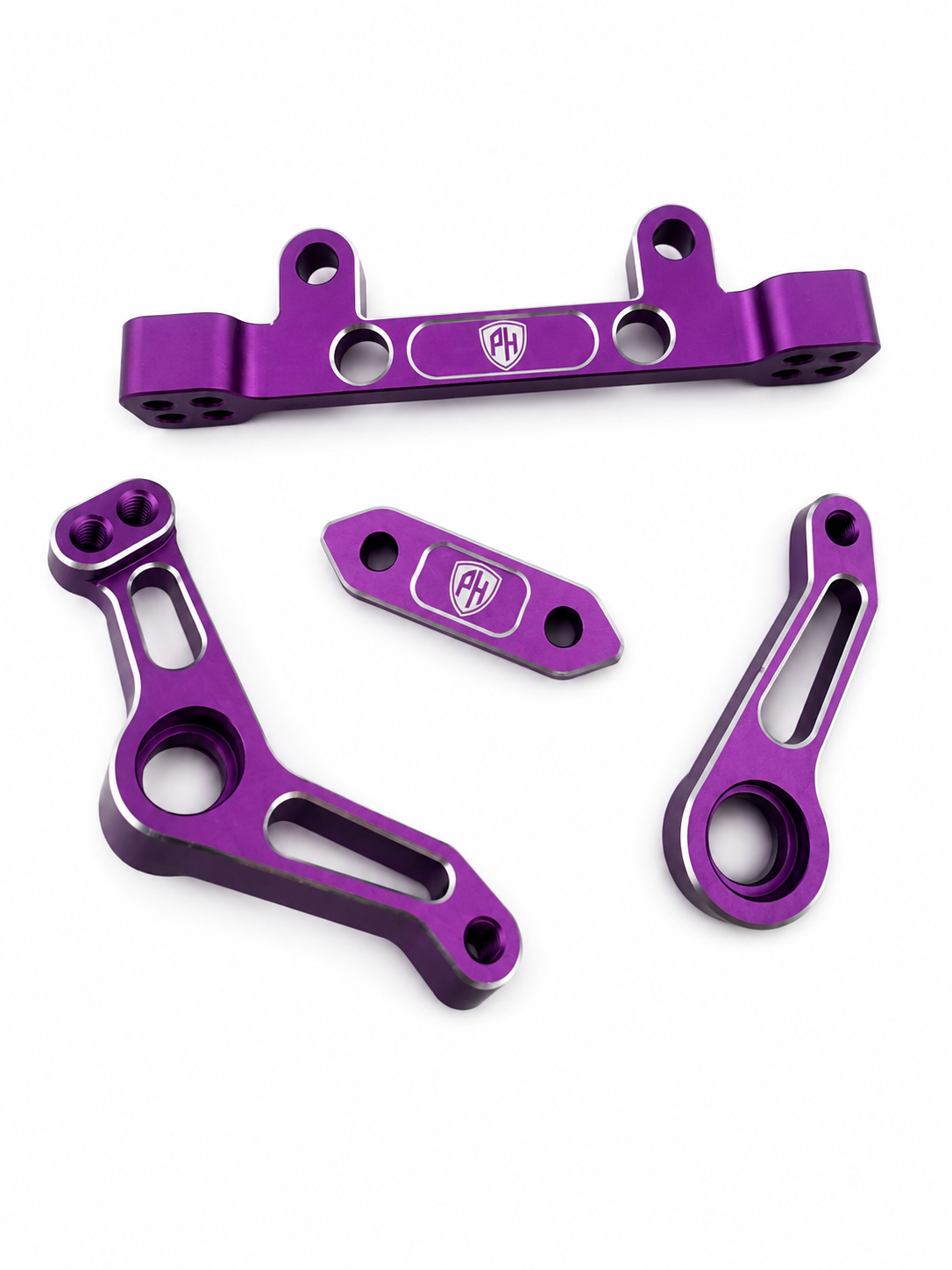 Powerhobby Yokomo RD2.0 Aluminum Steering Bell Crank Purple.