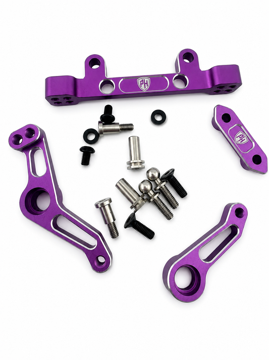 Powerhobby Yokomo RD2.0 Aluminum Steering Bell Crank Purple.