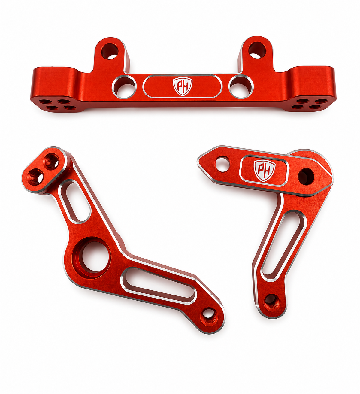 Powerhobby Yokomo RD2.0 Aluminum Steering Bell Crank Red.