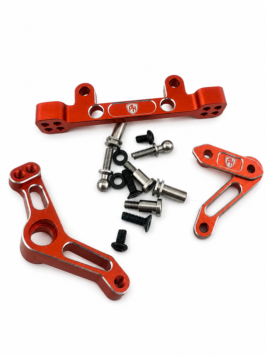 Powerhobby Yokomo RD2.0 Aluminum Steering Bell Crank Red.