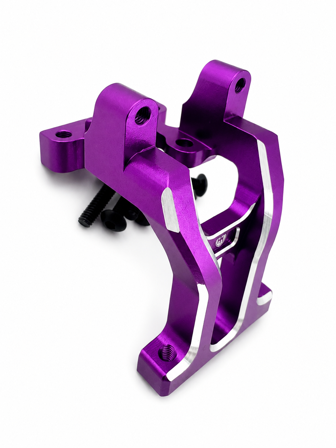 Powerhobby Yokomo RD2.0 Aluminum Front Bulkhead Purple.