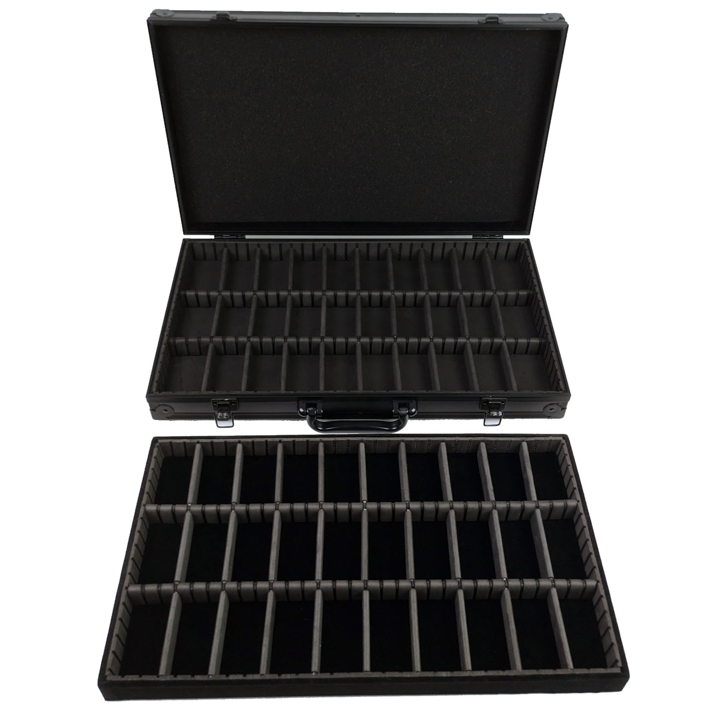 HO Slot Car Aluminum Carrying Case For AFX Auto World Tyco Aurora Fits 60 cars