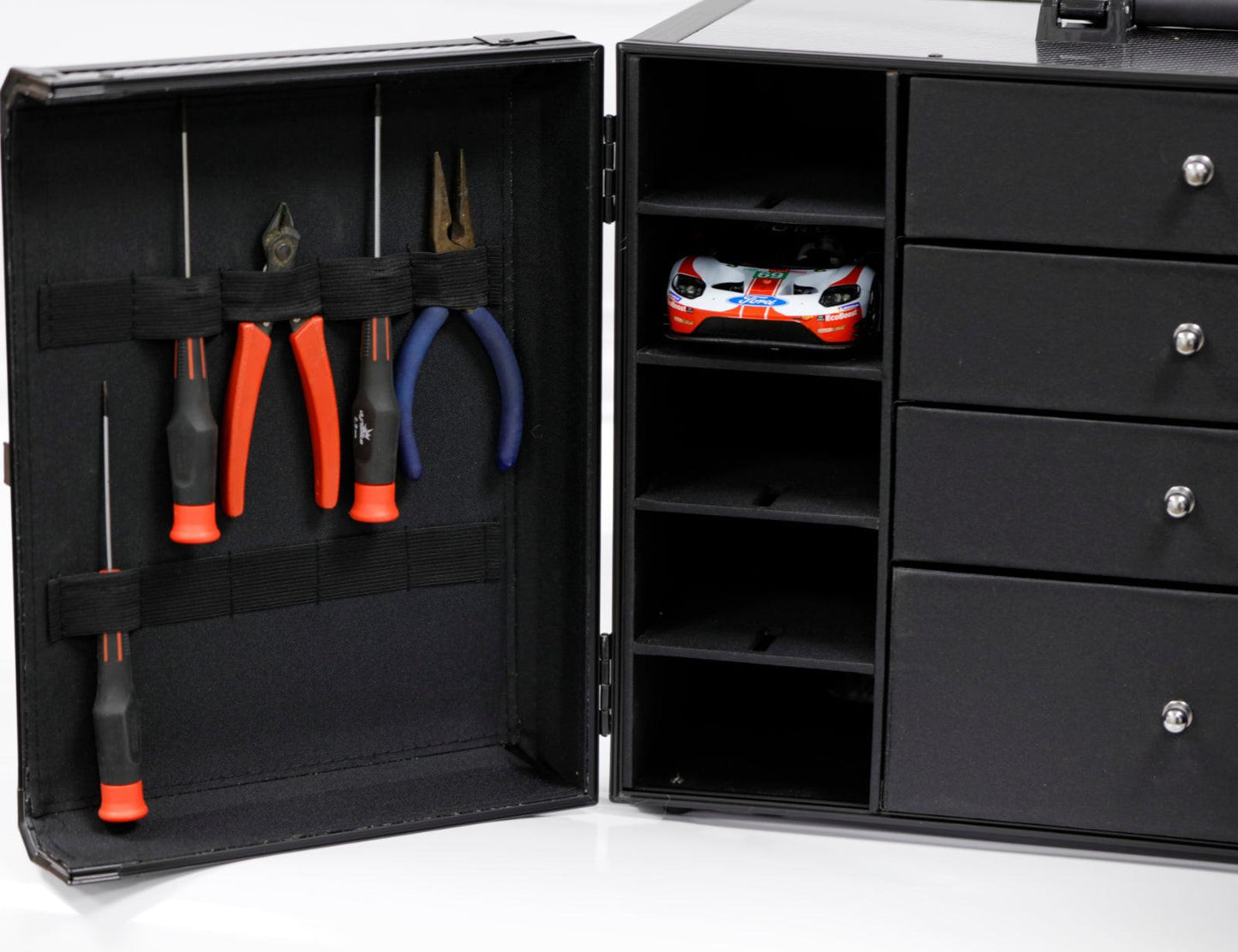 PowerHobby 1/24 Slot Car Pit Box Case for Carrera BRM H&R Racing Pitbox PowerHobby 1/24 Slot Car Pit Box Case for Carrera BRM H&R Racing Pitbox
