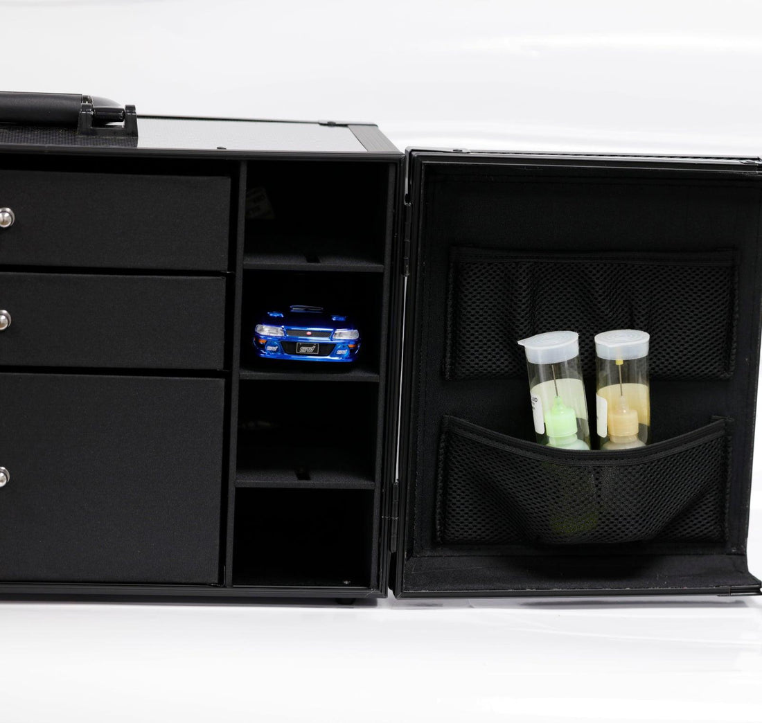PowerHobby Kyosho Mini-Z 1/28 Car Pit Box Aluminum Case PitBox ...