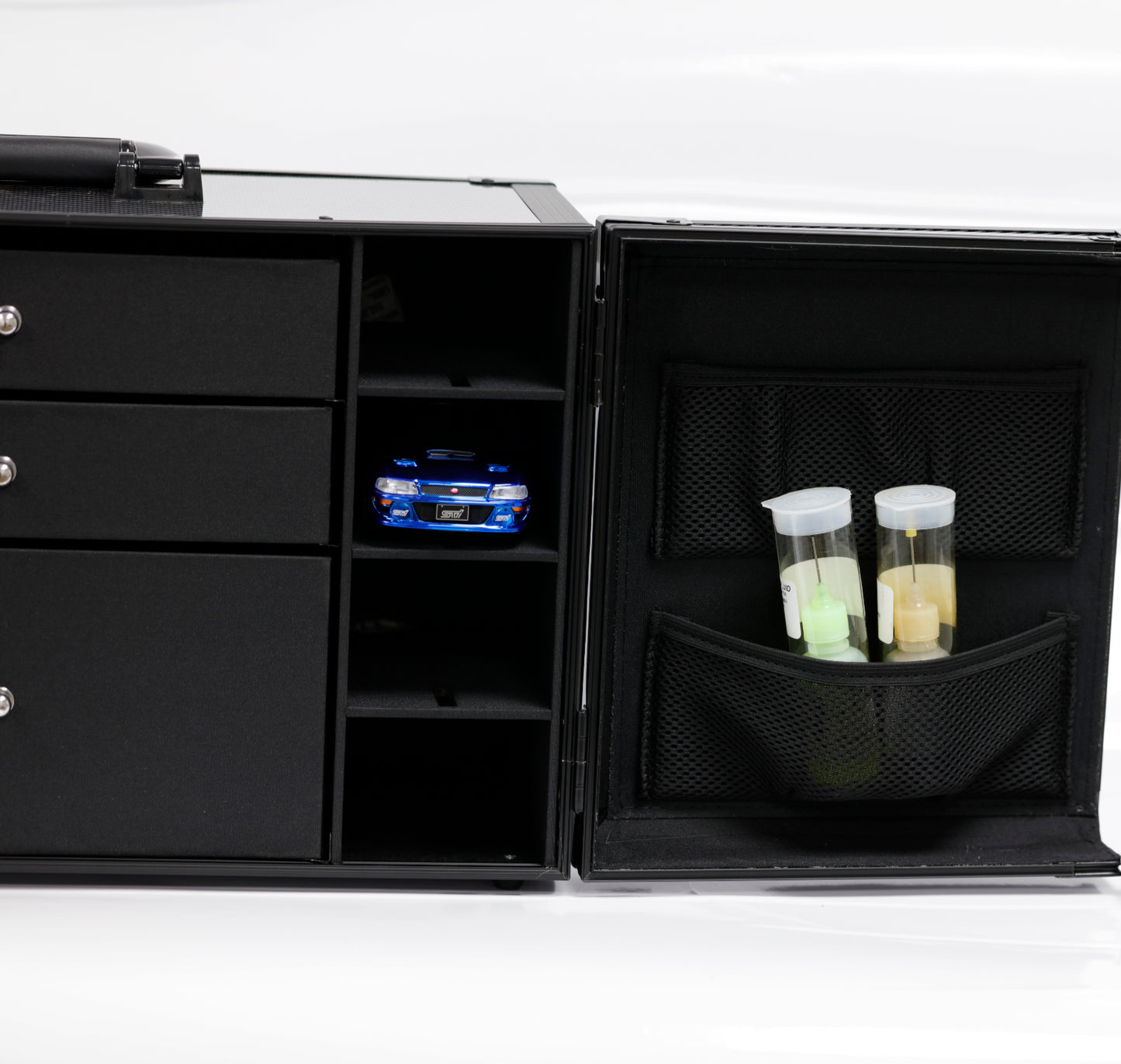 PowerHobby Kyosho Mini-Z 1/28 Car Pit Box Aluminum Case PitBox Accessories