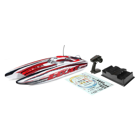 Pro Boat Blackjack 42" 8S Brushless Catamaran RTR, White/Red