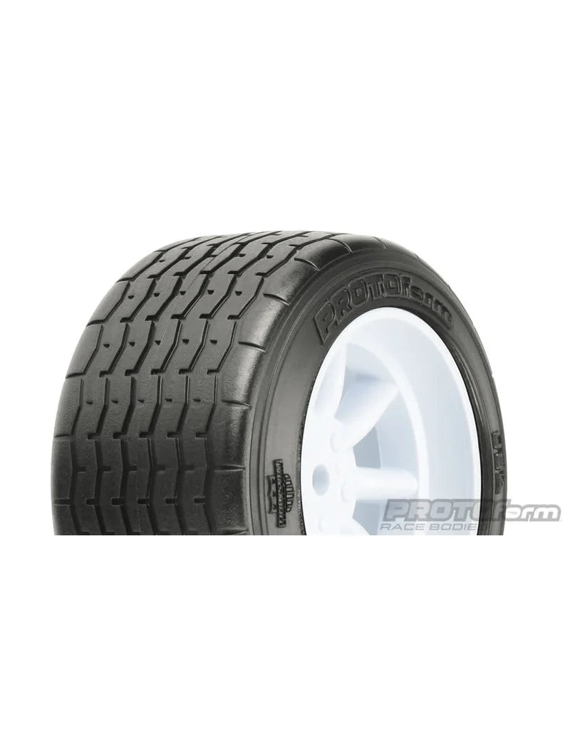 Pro-Line VTA Rear Tires (31mm) Mounted White Wheels (2)