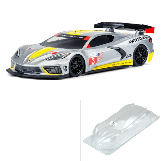PROTOform PRM157425 1/10 Chevrolet Corvette C8 Clear Body: 190mm Touring Car