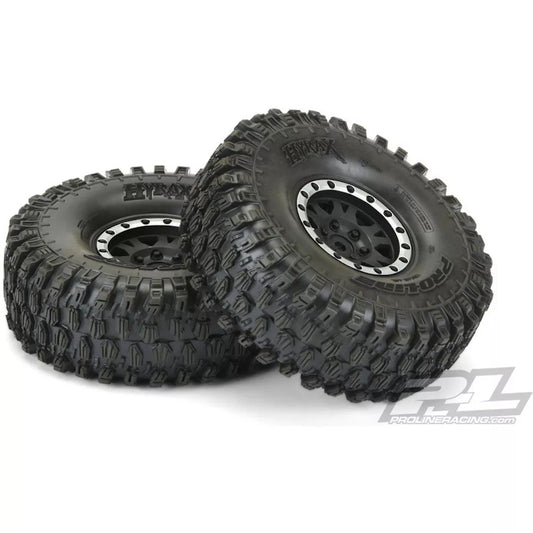 Pro-Line PRO1012813 Hyrax 1.9" Mounted Tires / Wheels (2) Rock Craw