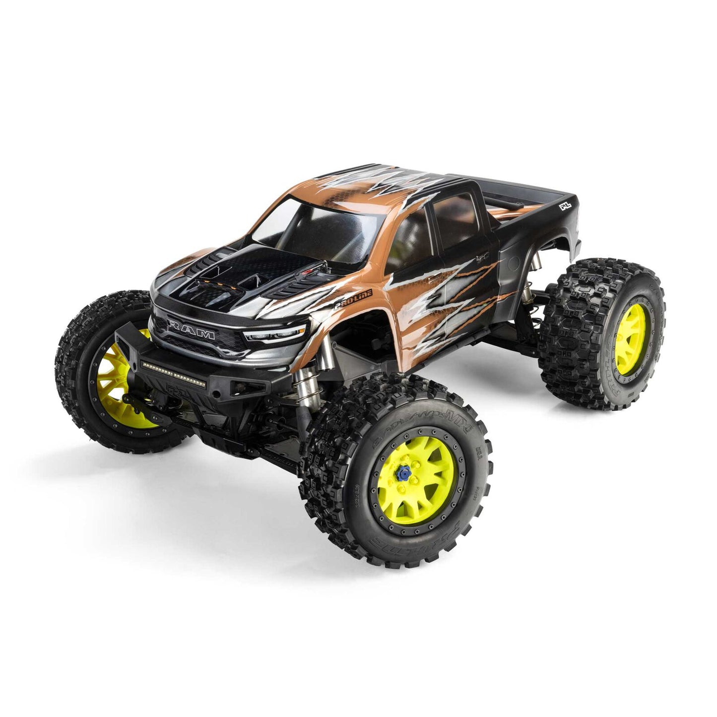 Pro-Line Yellow Badlands MX43 Pro-Loc Mounted Tires / Wheels (4) X-Maxx XMAXX