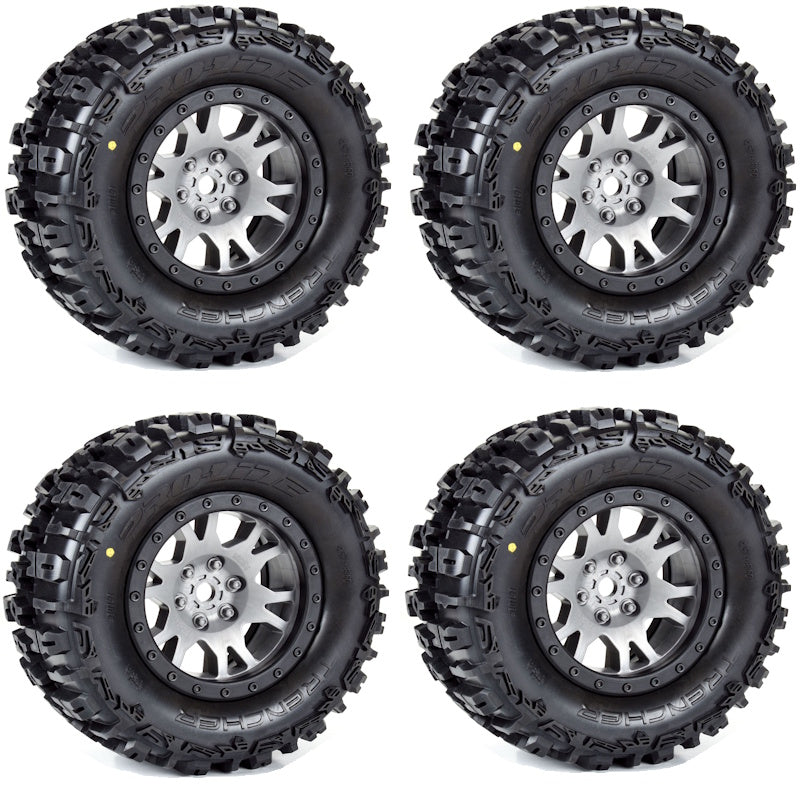 Pro-Line Trencher Pro-Loc Mounted Tires / Wheels Gray (4) Traxxas X-Maxx