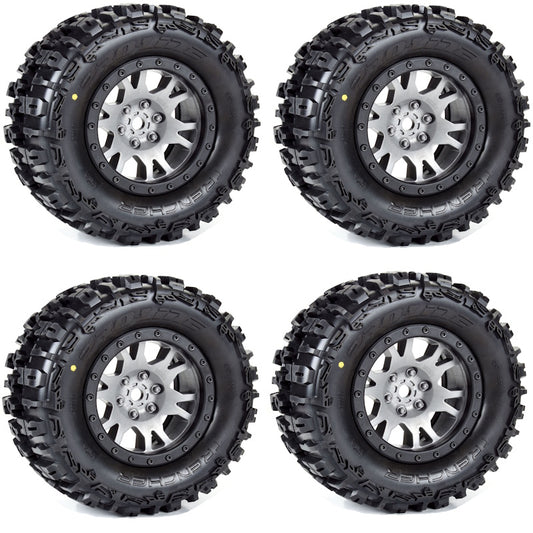 Pro-Line Trencher Pro-Loc Mounted Tires / Wheels Gray (4) Traxxas X-Maxx