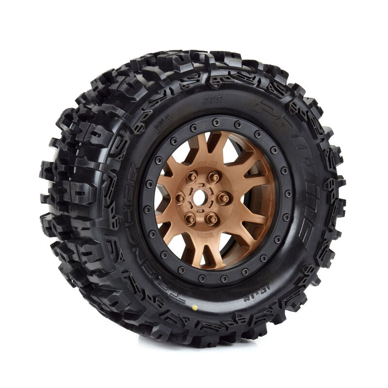 Pro-Line Trencher Pro-Loc Mounted Tires / Wheels Bronze (4) Traxxas X-Maxx