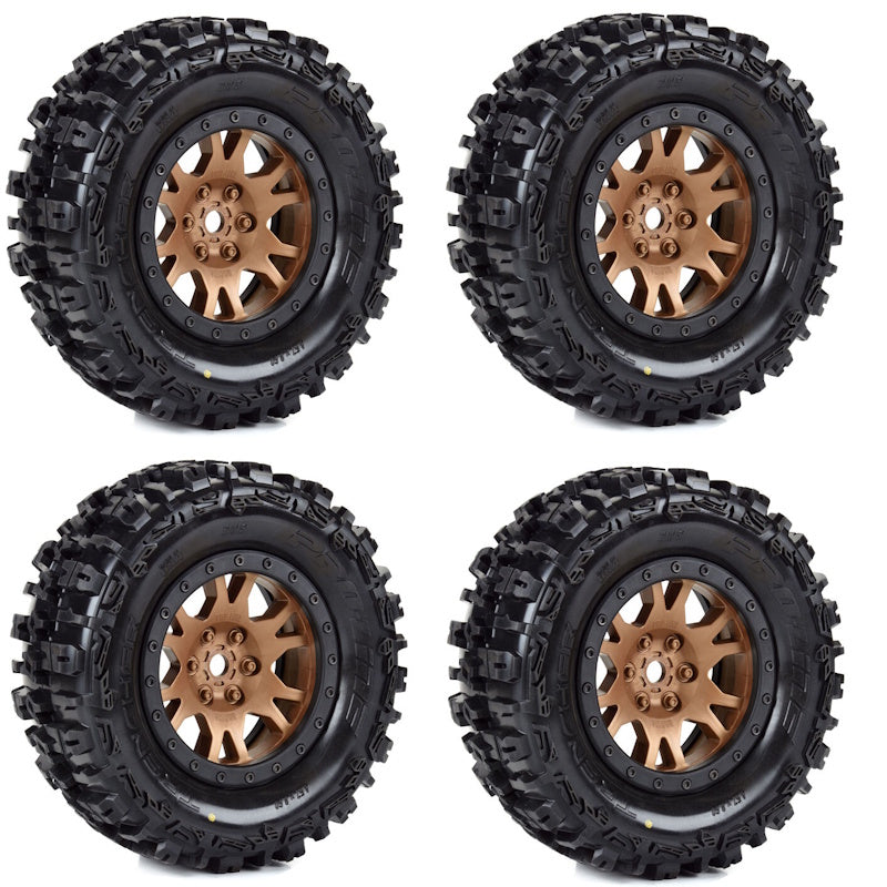 Pro-Line Trencher Pro-Loc Mounted Tires / Wheels Bronze (4) Traxxas X-Maxx