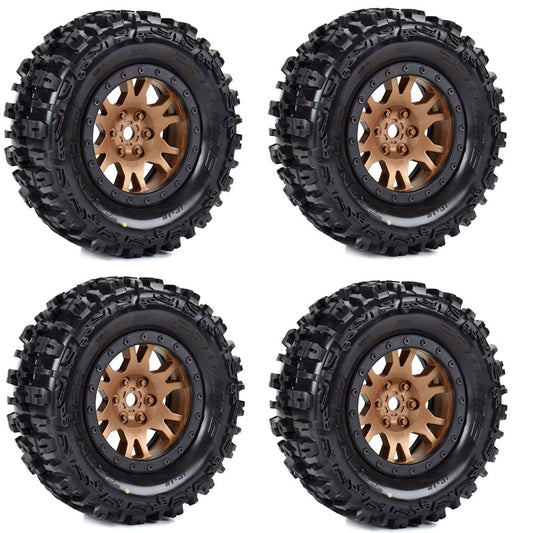 Pro-Line Trencher Pro-Loc Mounted Tires / Wheels Bronze (4) Traxxas X-Maxx