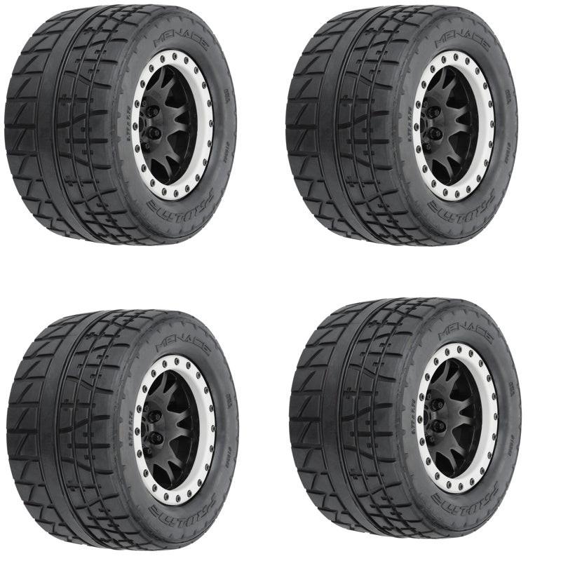 Pro-Line 1/5 Menace HP BELTED Pro-Loc Tires / Wheels (4) Traxxas X-Maxx.