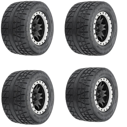 Pro-Line 1/5 Menace HP BELTED Pro-Loc Tires / Wheels (4) Traxxas X-Maxx.