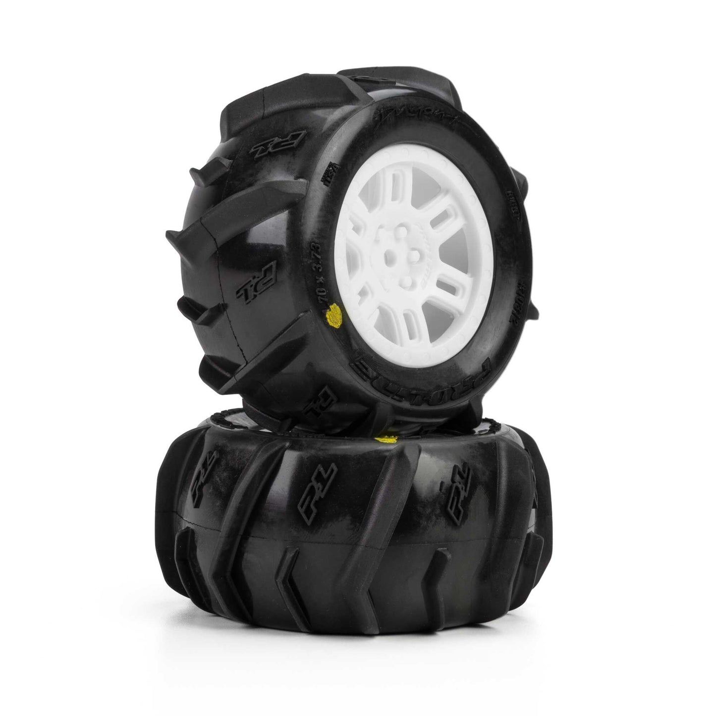 Pro-Line 1/16 Dumont Paddle Tires White 12mm ARRMA Mini Kraton