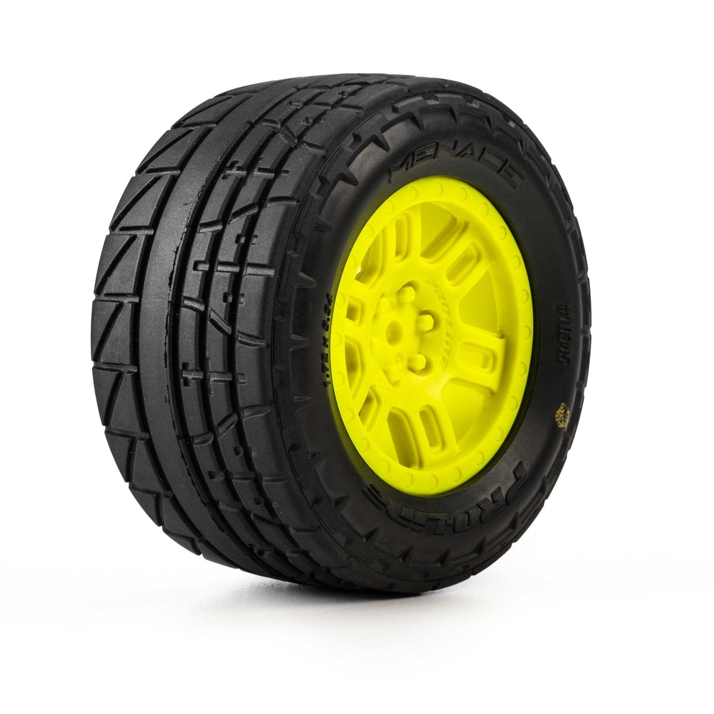 Pro-Line Menace Street Tires Yellow Wheels Mini Kraton (2)