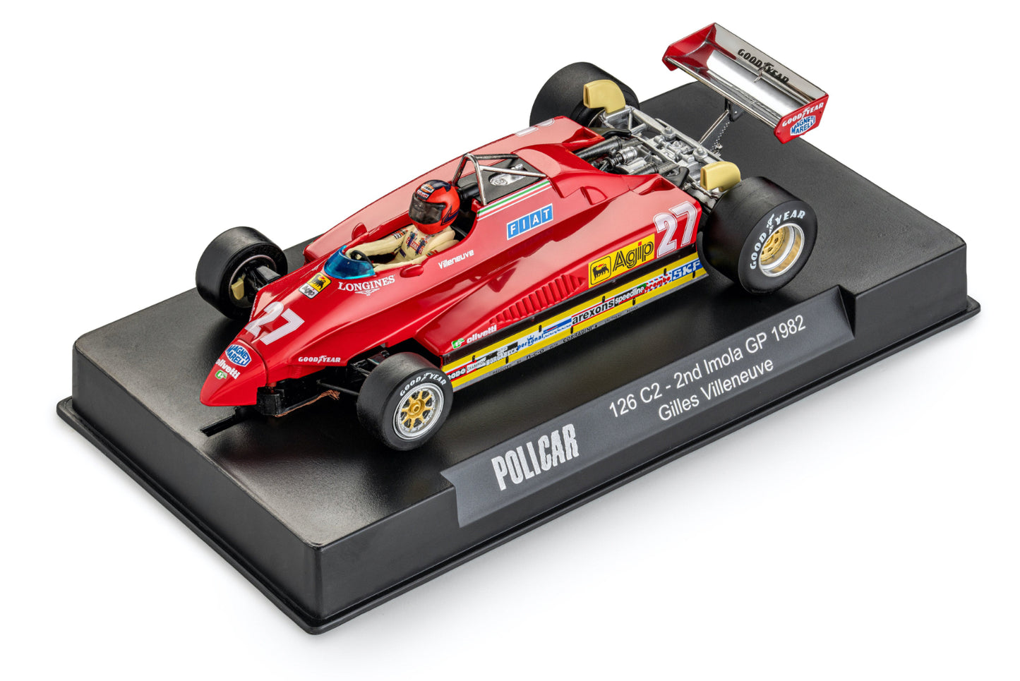 Policar Ferrari 126 C2 #27 2nd Imola GP 1982 1/32 Slot Car CAR09b PCAR09b