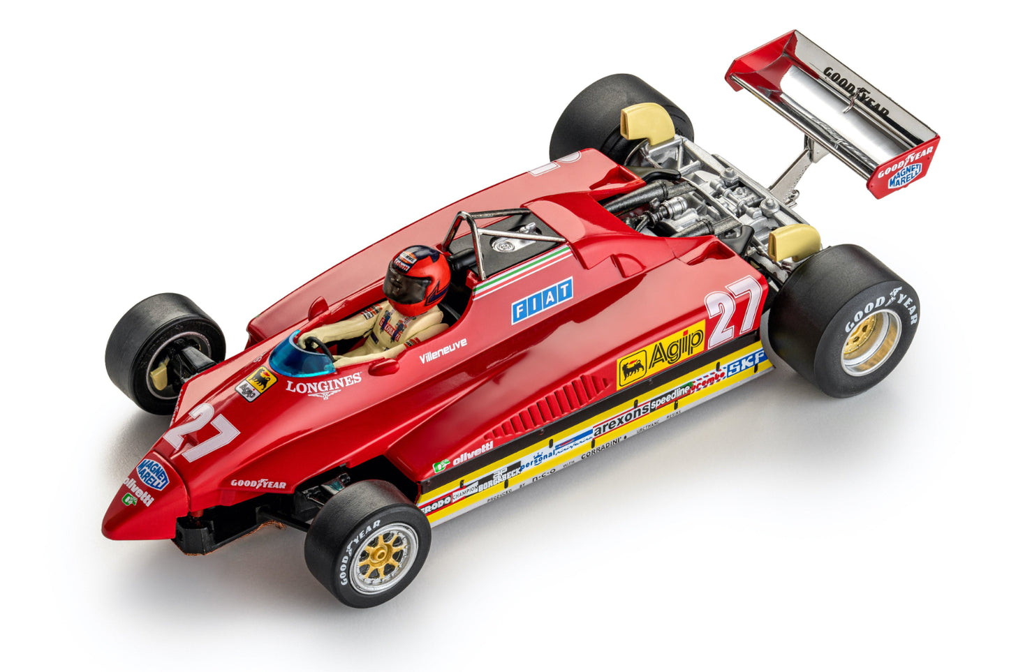 Policar Ferrari 126 C2 #27 2nd Imola GP 1982 1/32 Slot Car CAR09b PCAR09b