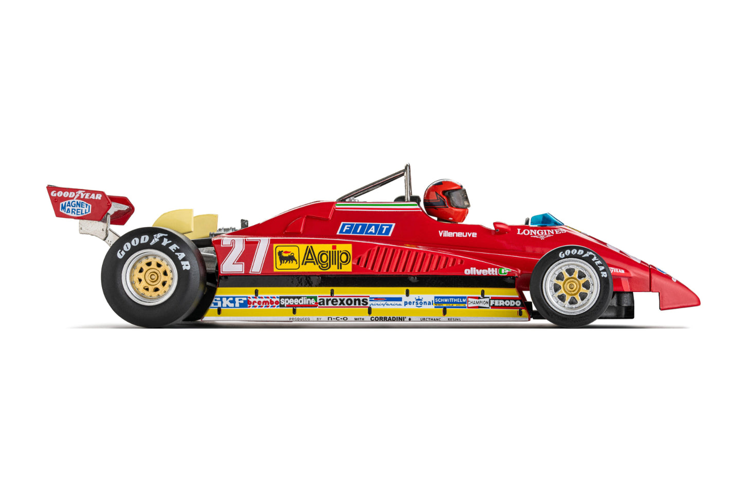 Policar Ferrari 126 C2 #27 2nd Imola GP 1982 1/32 Slot Car CAR09b PCAR09b