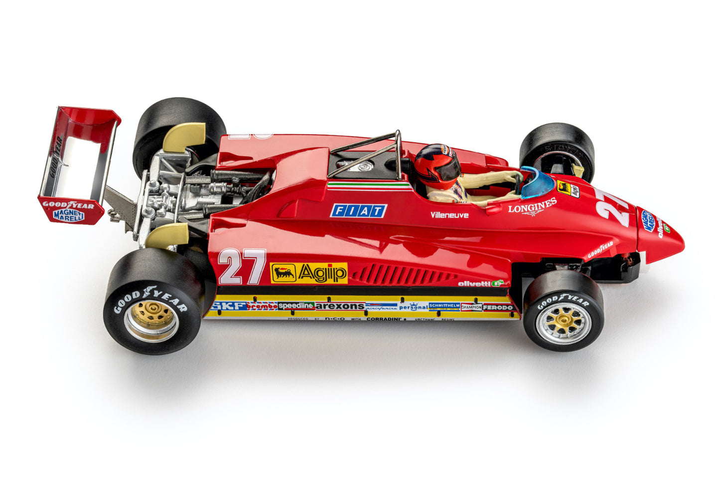 Policar Ferrari 126 C2 #27 2nd Imola GP 1982 1/32 Slot Car CAR09b PCAR09b