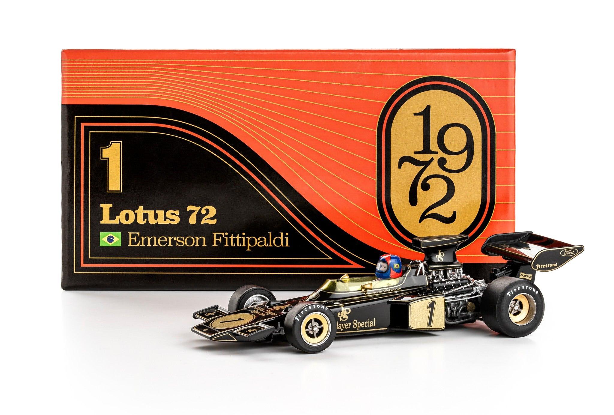 F1 ミニチャンプス ロータス 72 JPS エマーソン フィティパルディ Policar Lotus 72 Winner F1 World Championship 1972 PCW03 JPS 1/32