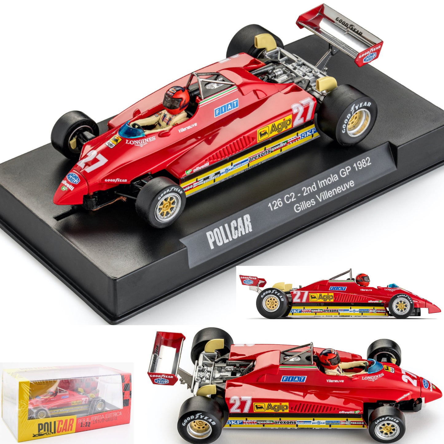 Policar Ferrari 126 C2 Slot Car PCAR09B