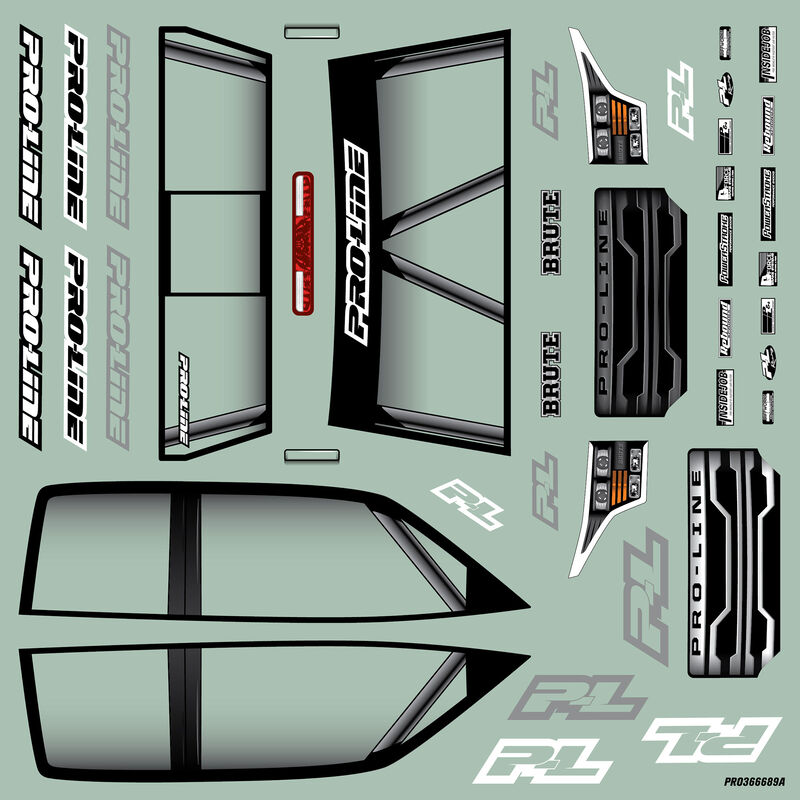 Pro-Line 3666-17 Brute Clear Crawler Body SCX10 III