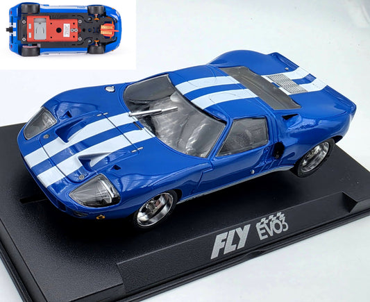 Fly Ford GT40 Blue Scaleauto Racing EVO3 1/32 Slot Car R2006R3