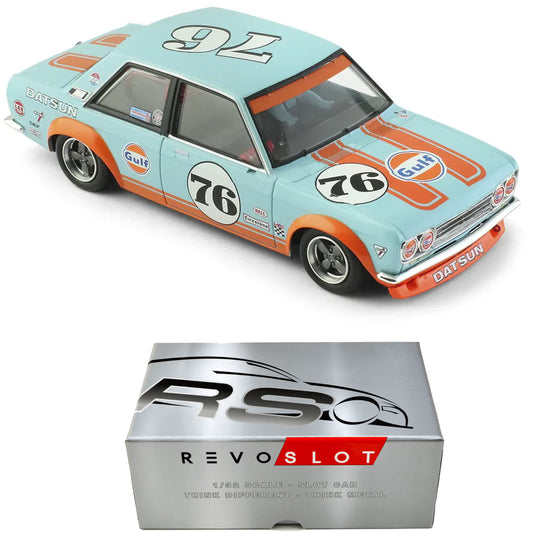 Revoslot Datsun 510 #76 Gulf 1/32 Slot Car RS0238 Slot.it