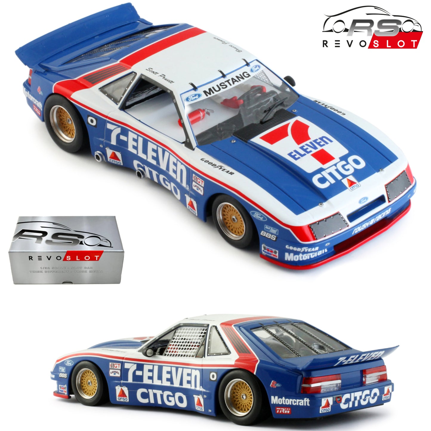 RevoSlot Ford Mustang GTO 7-Eleven 