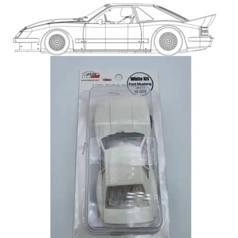 Revoslot Ford Mustang GTO White Unpainted Kit