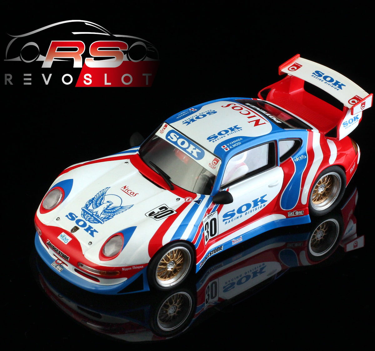 Revoslot Porsche 911 GT2 Sogo Keib JGTC GT500 1996 1/32 Slot Car RS0323