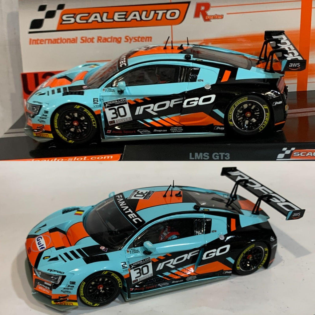Scaleauto Audi R8 LMS GT3 Gulf World Challenge 2021 R-Series 1/32 Slot ...