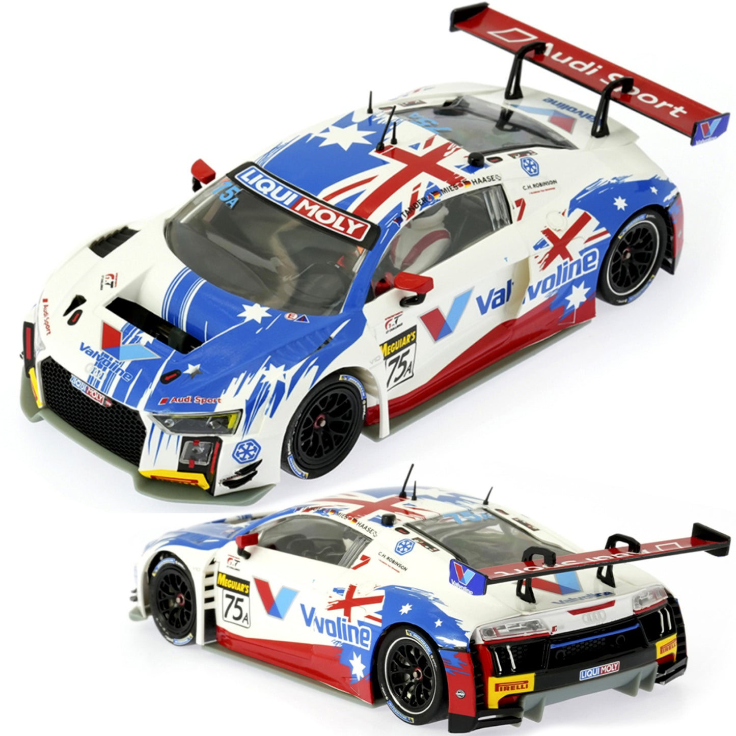 Scaleauto Audi R8 LMS GT3 No.75 12h Barthurst 2017 1/32 Slot Car SC-6353R