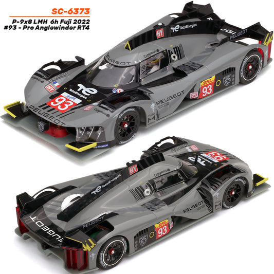 Scaleauto Peugeot 9X8 LMH Hypercar 6h Fuji 2022 1/32 Slot Car SC-6373 SC6373