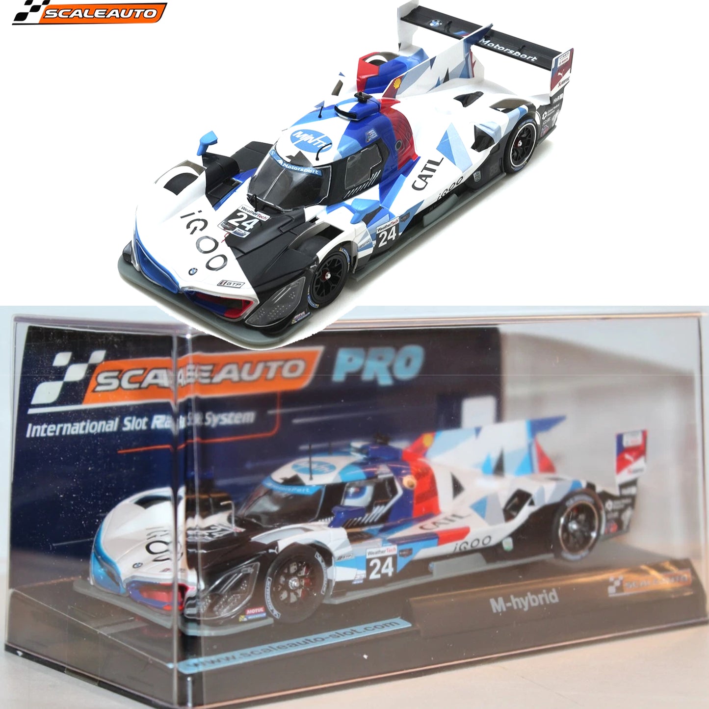 Scaleauto BMW M Hybrid GTP #24 Hypercar Watkins Glen 2023 1/32 Slot Car.