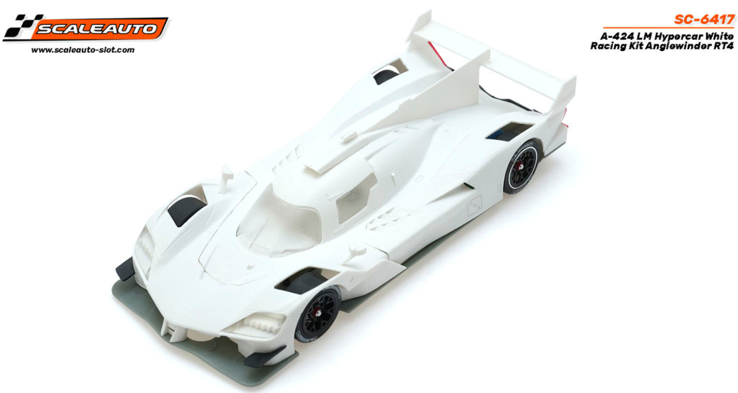 Scaleauto Alpine A424 Hypercar White Racing Kit RT4 1/32 Slot Car SC-6417.
