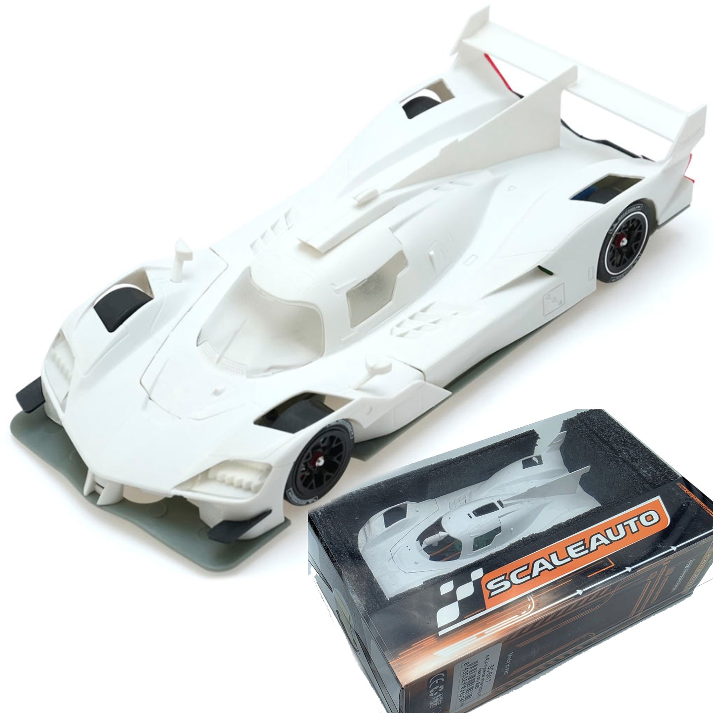 Scaleauto Alpine A424 Hypercar White Racing Kit RT4 1/32 Slot Car SC-6417.