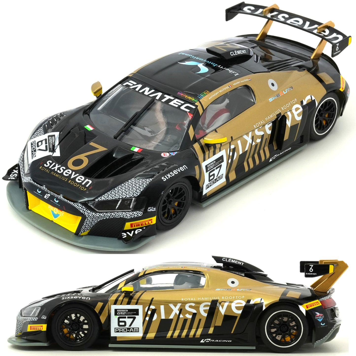 Scaleauto Audi R8 GT2 Fanatec GT 2023 1/32 Slot Car SC-6424R
