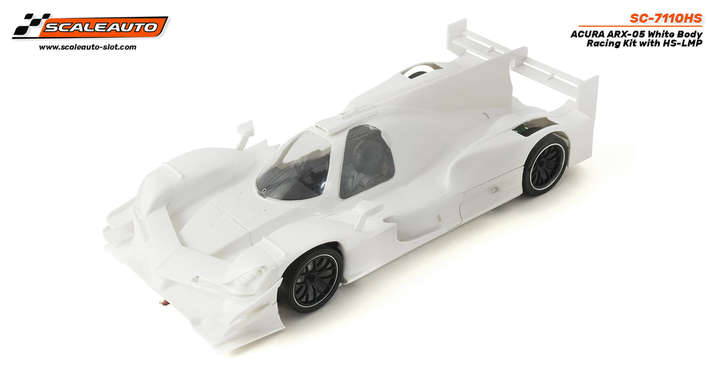 Scaleauto Acura ARX-05 LMP White Racing Kit 1/24 Slot Car SC-7110HS